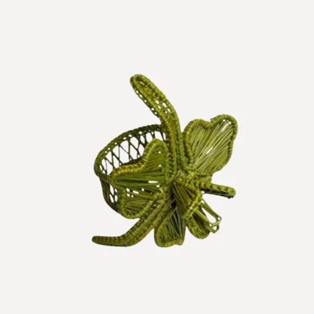 Orquídea Napkin Ring, Green