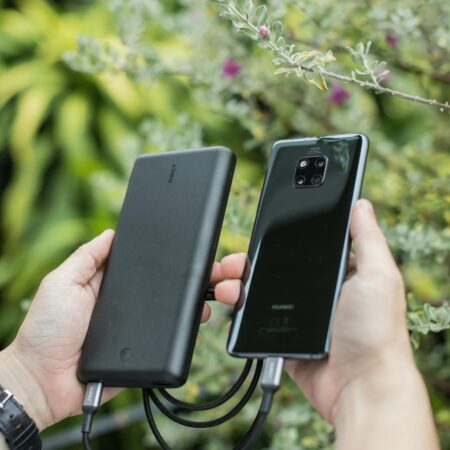 Charmast 10000mAh Power Bank with Built-In Cables – Slim Fast-Charge Portable Charger