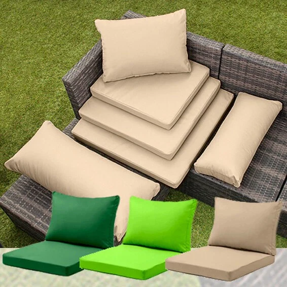 Water-Resistant Garden Chair Cushions with Ties