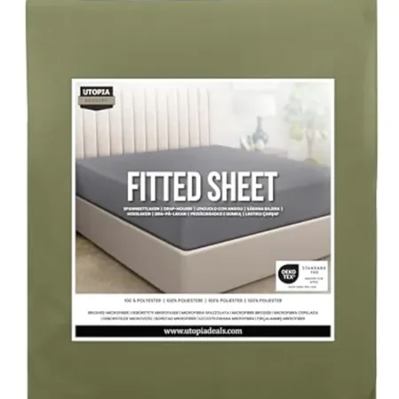 King Size Fitted Sheet (14” Deep Pocket) – Soft Brushed Microfibre, Easy-Care & OEKO-TEX Certified