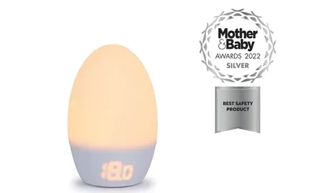 Tommee Tippee GroEgg2 nursery nightlight with digital temperature display shown in product image