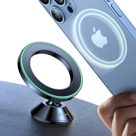 VICSEED MagSafe car mount in matte black for dashboard phone mounting