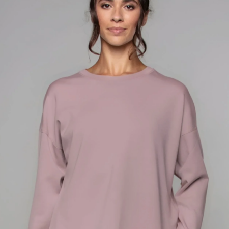 Supersoft Longline Sweatshirt in Blush shown in product image