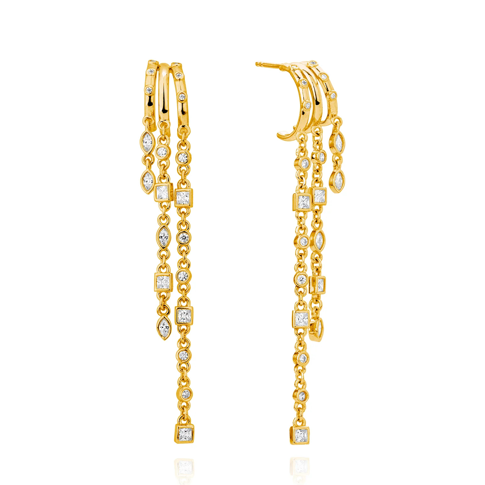 Astra Illusion Drop Earrings