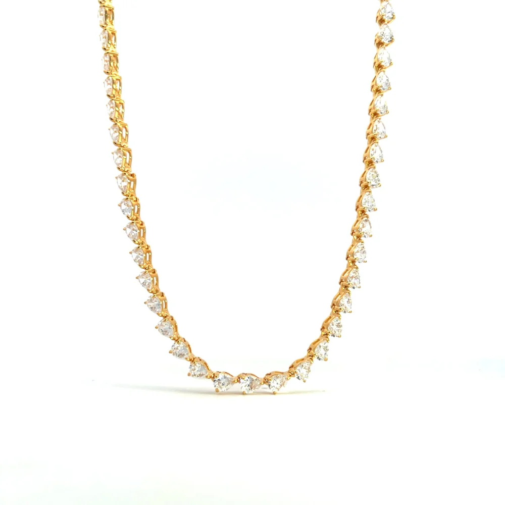 Frosted Teardrop Necklace by Jourdan Sloane